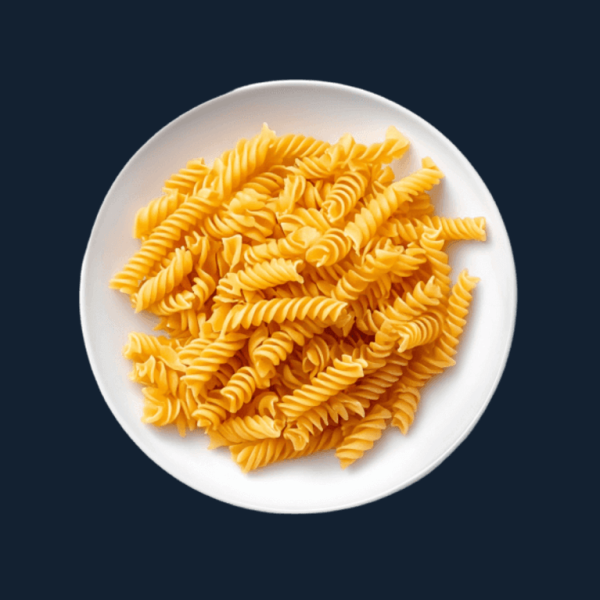 Penne pasta with juicy meatballs